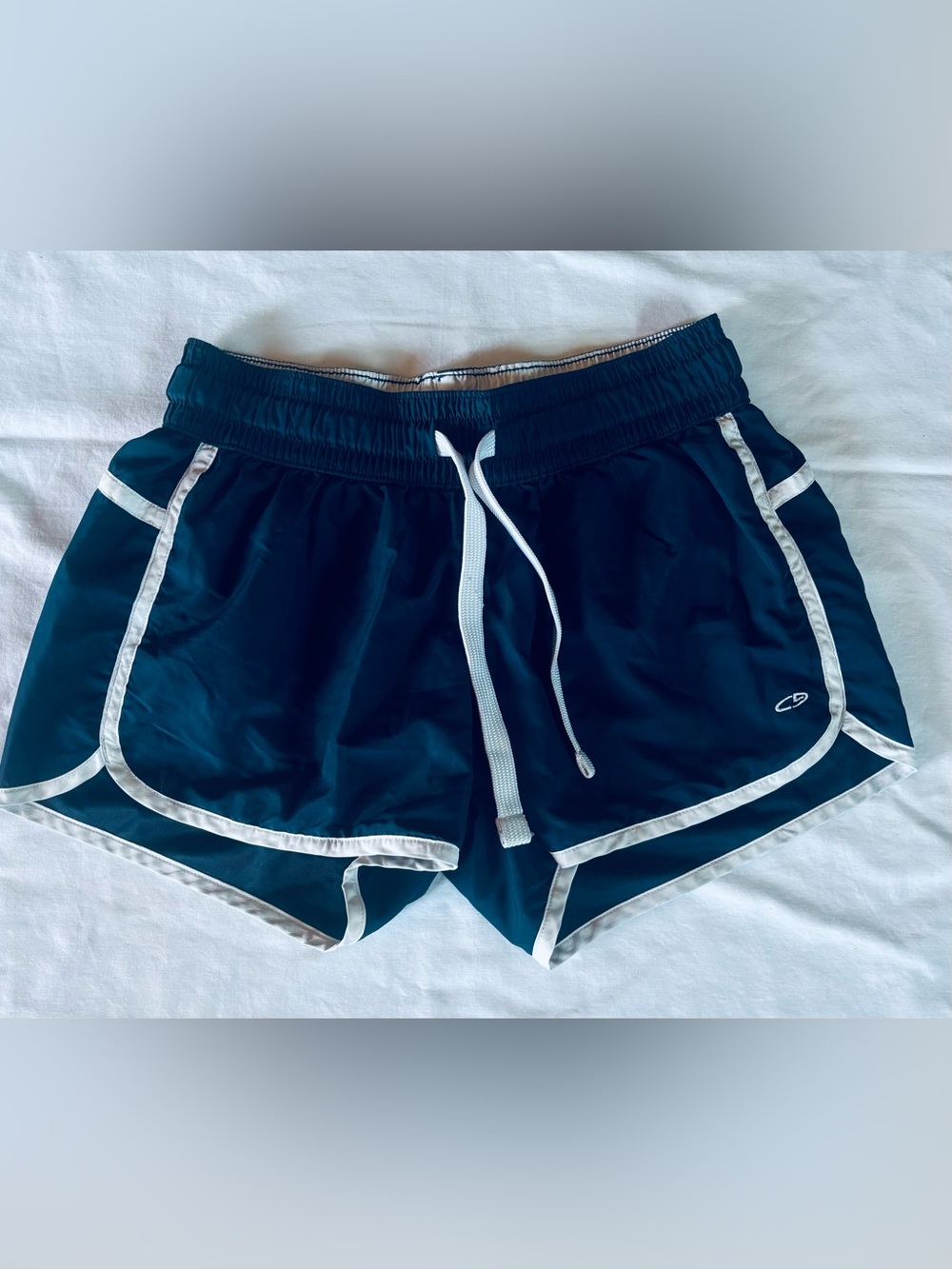 Champion Navy Athletic Shorts with White Trim